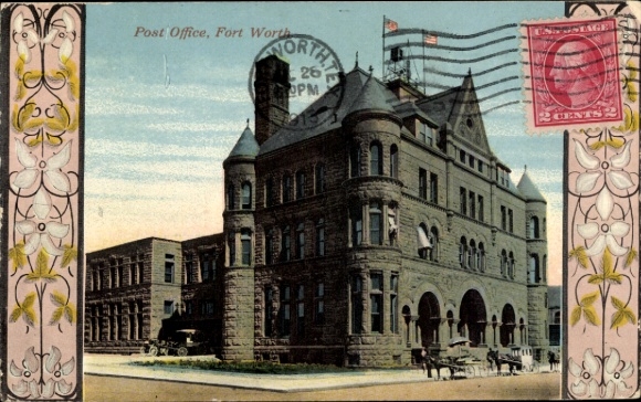 Briefkaart Fort Worth Texas de VS, Post