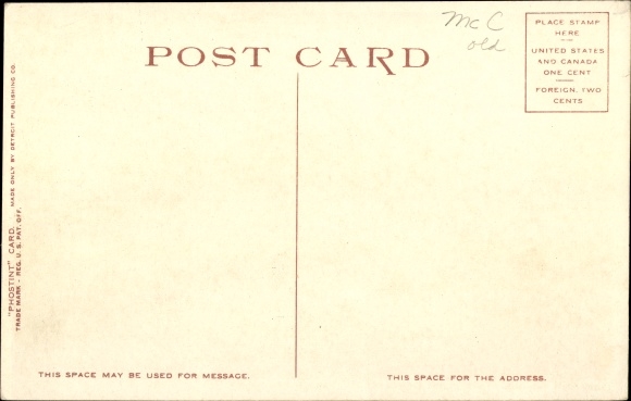 Postcard Steamer Tashmoo, Saint Claire Ship Canal