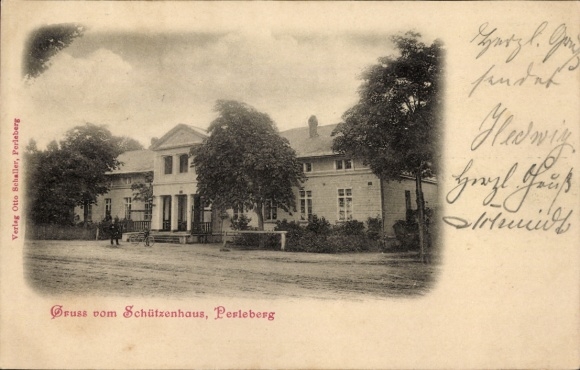 Postcard Perleberg in der Prignitz, Schützenhaus