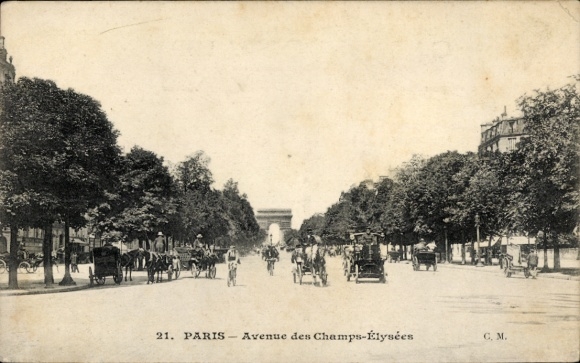 Ansichtkaart Parijs VIII, Avenue des Champs-Elysees