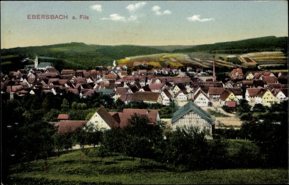 Ak Ebersbach an der Fils, Gesamtansicht