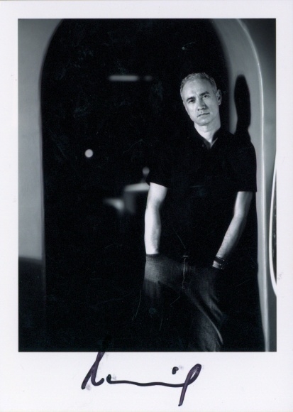 Postcard director Roland Emmerich, portrait, autograph