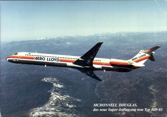 KP McDonnell Douglas MD-83, Aero Lloyd, samolot pasażerski