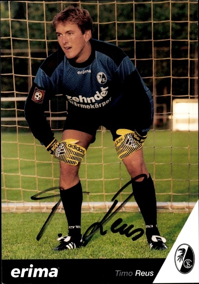 Autogrammkarte Fußballer Timo Reus, SC Freiburg, Autogramm