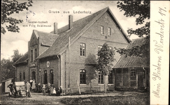 Postcard Laderholz Neustadt am Rübenberge, Fritz Beermann restaurant