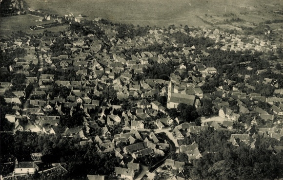 Postcard Malsch district of Karlsruhe Baden, aerial photograph