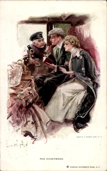 Artist Postcard Boileau, Philip, The Honeymoon