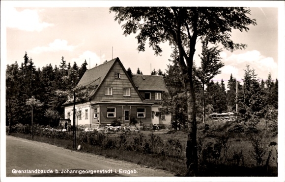Postcard Johanngeorgenstadt in the Ore Mountains, Grenzlandbaude