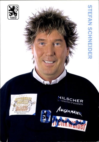 Autogrammkarte Arena Sprecher Stefan Schneider, TSV 1860 München, Autogramm