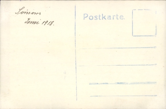 zdjęcie KP Soissons Aisne, ruiny, czerwiec 1918