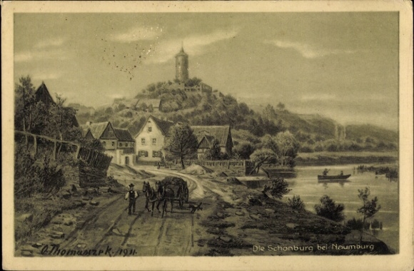 Artysta KP Thomasczek, Otto, Schönburg w Burgenlandkreis, Schönburg, Uferstraße