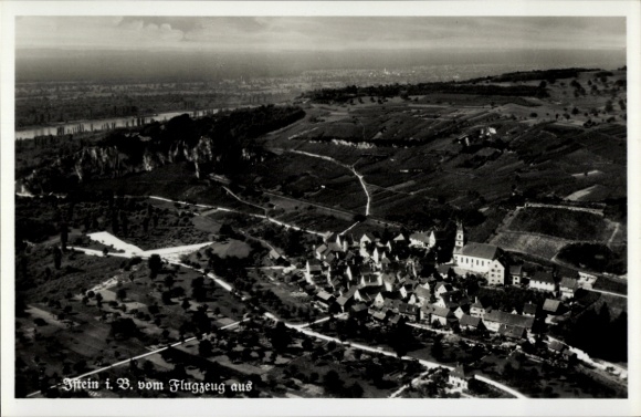 Postcard Stein in Baden, aerial photograph