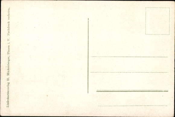 Artist Postcard The orphan, Ergzebirgisches Lied, Hilmar Mückenberger
