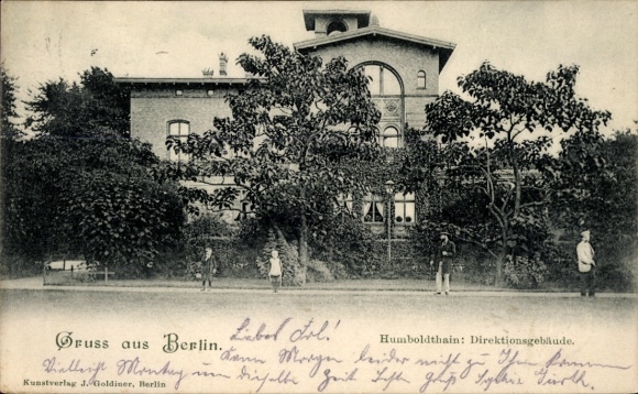 Ak Berlin Wedding Gesundbrunnen, Humboldthain, Direktionsgebäude