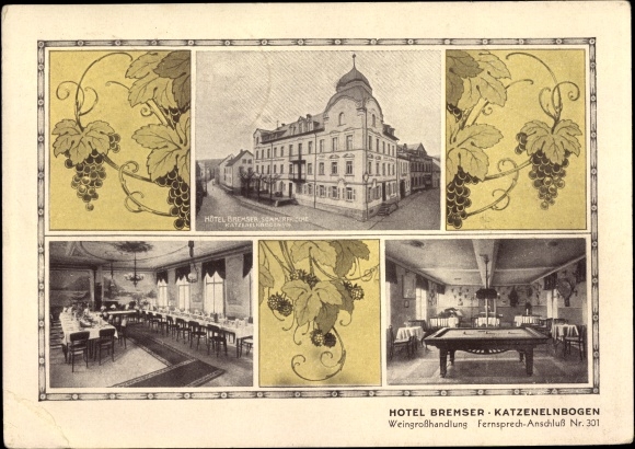 PC Katzenelnbogen im Taunus, Hotel Bremser, wine wholesaler