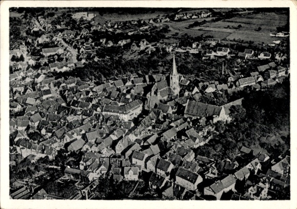 Postcard Michelstadt in the Odenwald, aerial photograph