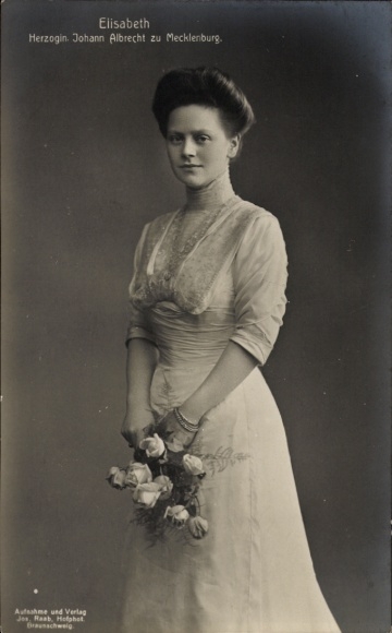 Ak Prinzessin Elisabeth zu Stolberg Roßla, Gemahlin des Regenten von Braunschweig