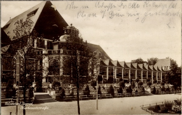 Postcard Sopot Gdańsk Sopot Gdańsk, spa house terrace