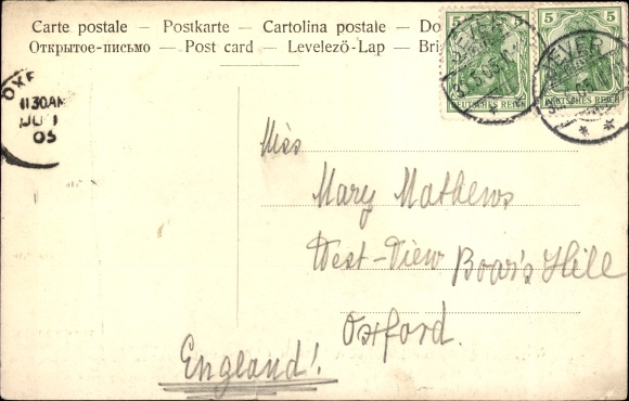 Postcard Upjever Schortens in Ostfriesland, view of the house