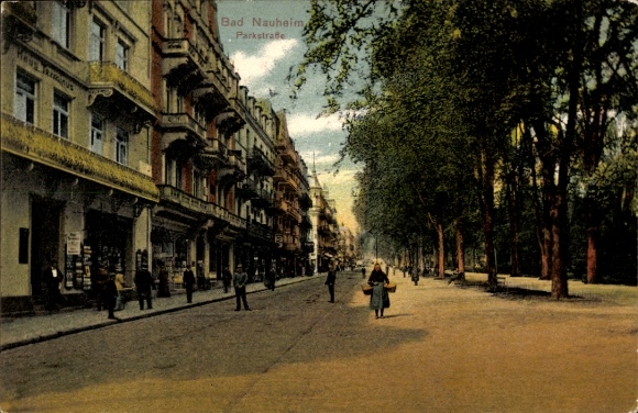 Postcard Bad Nauheim in Hessen, Parkstraße