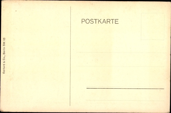 Postcard Berlin Lichtenberg, consumer cooperative in Berlin and the surrounding area, residential buildings, Rittergutstraße 22-26