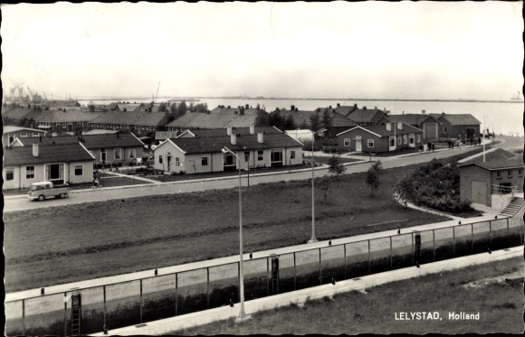 Postcard Lelystad Flevoland, partial view of the city
