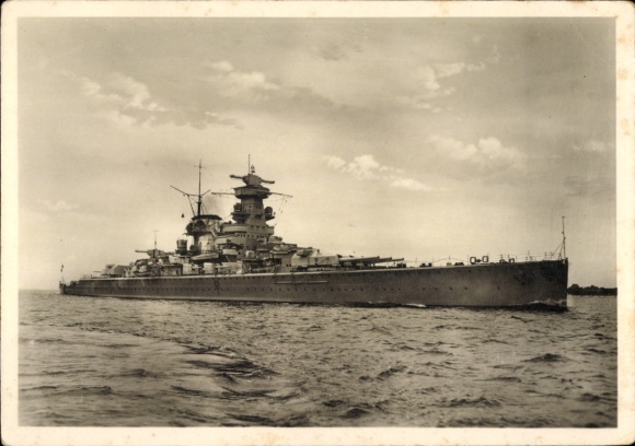 Ak Deutsches Kriegsschiff, Panzerschiff Admiral Scheer, Kriegsmarine