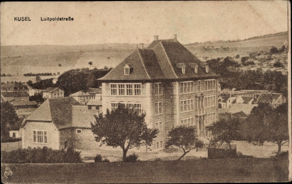Postcard Kusel in the Palatinate, Luitpoldstrasse