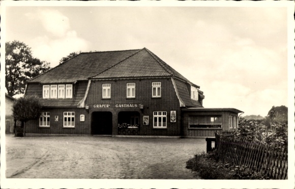 Postcard Wulfsen in Lower Saxony, Gräpers Gasthaus, Pensionhaus