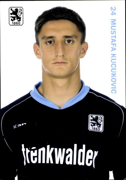 Autogrammkarte Fußballer Mustafa Kucukovic, TSV 1860 München, Autogramm