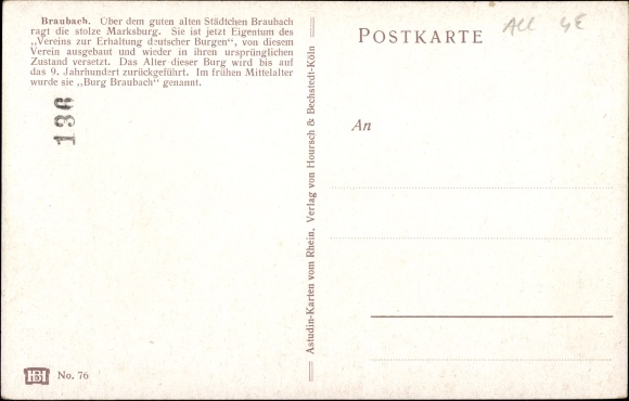 Artist PC Astudin, Braubach am Rhein, Marksburg