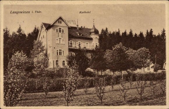 Ak Langewiesen Ilmenau am Thüringer Wald, Kurhotel