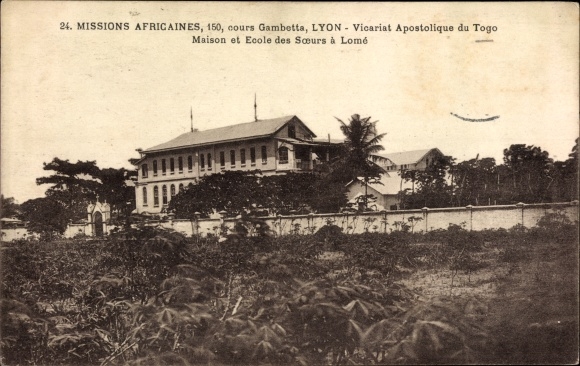 Ak Lome Togo, Missions Africaines Lyon, Vicariat Apostolique du Togo, Maison et Ecole des Soeurs