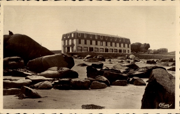 KP Kerlouan Brignogan Finistère, Hôtel de la Mer et la Plage, skały, plaże