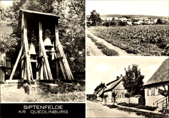 Ansichtkaart Siptenfelde Harzgerode am Harz, Glockenstuhl, Güntersberger Straße