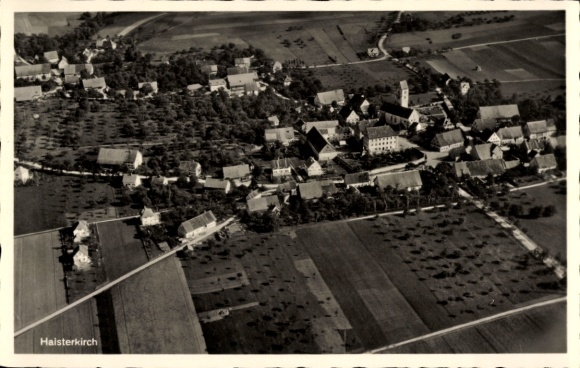 Postcard Haisterkirch Bad Waldsee in Upper Swabia Württemberg, aerial photograph