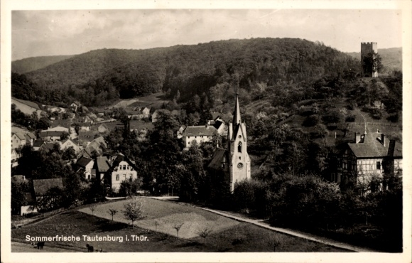 Postcard Tautenburg in Thüringen, Panorama