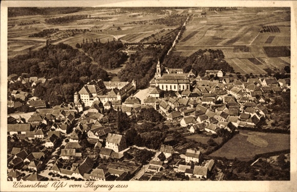 Wiesentheid in Lower Franconia, aerial photograph