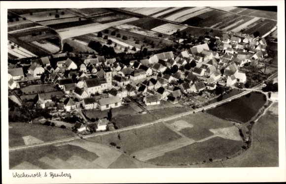 Ak Wachenroth in Mittelfranken, Fliegeraufnahme