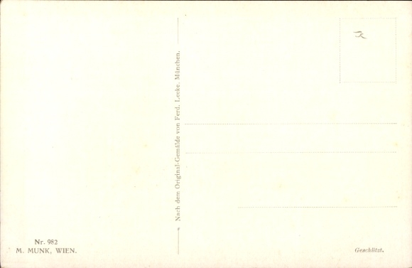 Postcard Rheingold, Richard Wagner, opera scene
