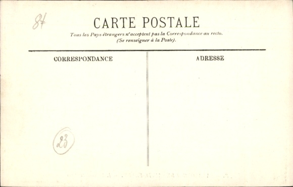 Postcard Sainte Feyre Creuse, Sanatorium, Administration