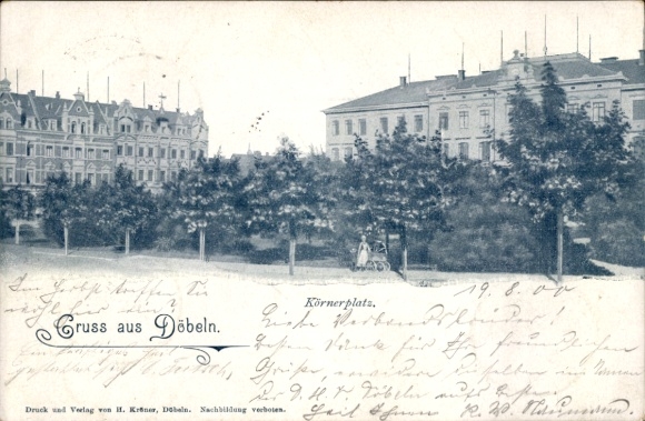Ak Döbeln in Sachsen, Körnerplatz