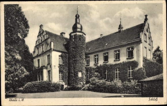 Ak Rhede im Münsterland, Schloss