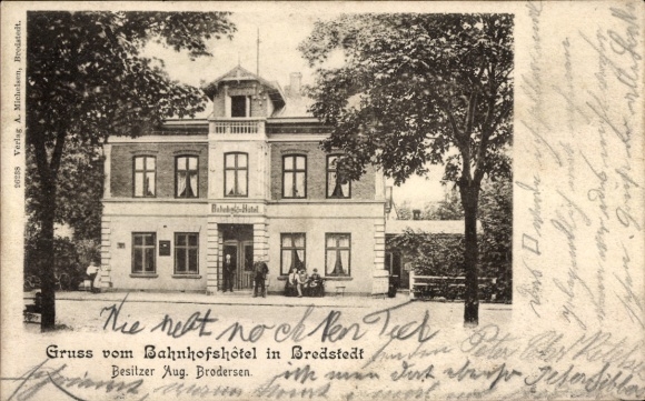 PC Bredstedt in North Frisia, train station hotel