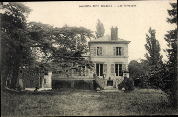 Postcard Yvelines France, Maison des Gildes, Terraces