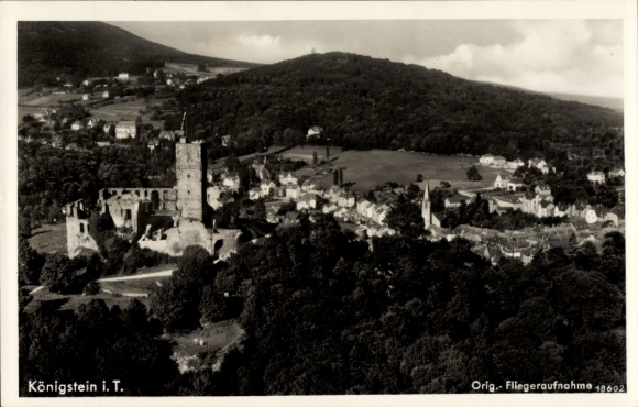 Postcard Königstein im Taunus, aerial photograph