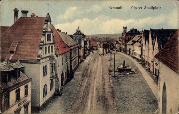 Postcard Kemnath in der Oberpfalz, Oberer Stadtplatz