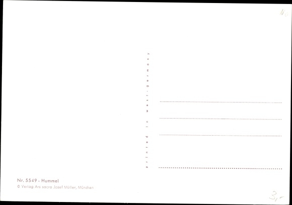 Artist Postcard Hummel, Berta, Trari trara, the mail is here, stagecoach, No. 5549