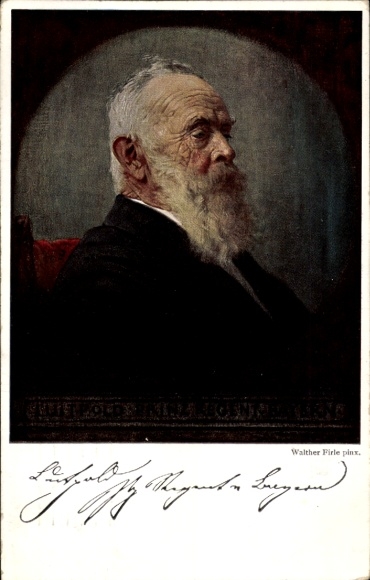 Artist Postcard Firle, Walther, Prince Regent Luitpold of Bavaria, portrait, regency anniversary
