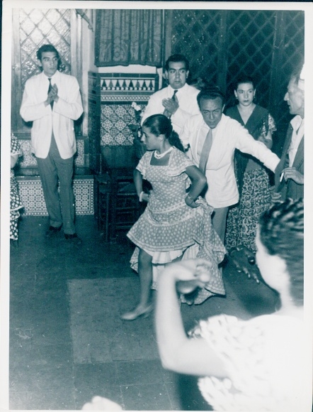 Photo film scene Barcelona, dancers, FRG 1952, Jordan J. von Boyadjieff
